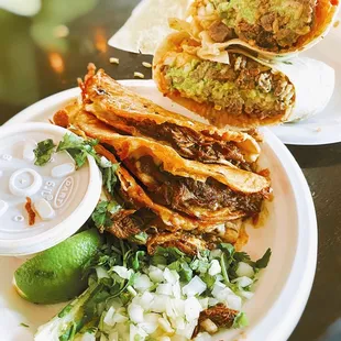 California Burrito and Birria Taco