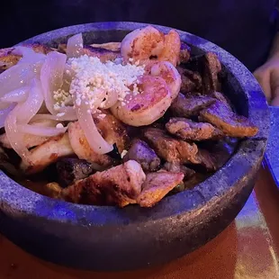 a bowl of food