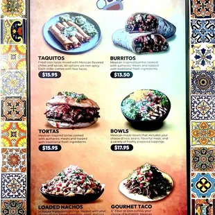 Menu as of January 2025 (p. 2)