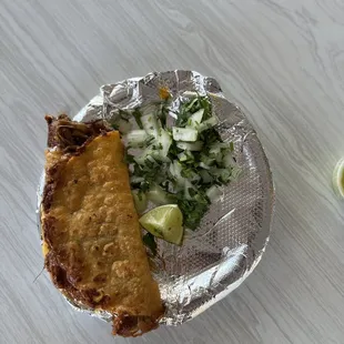 Birria goat taco