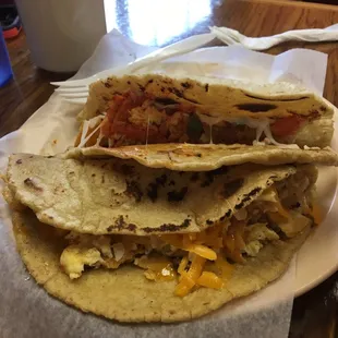 Homemade corn tortillas!