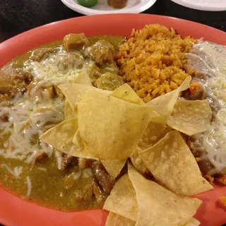 #16. Chile Verde Combo