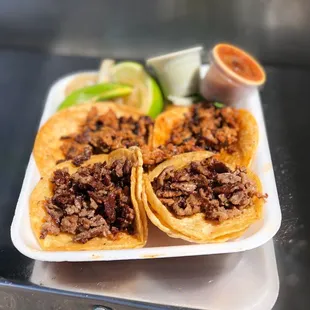 Bistec tacos minis