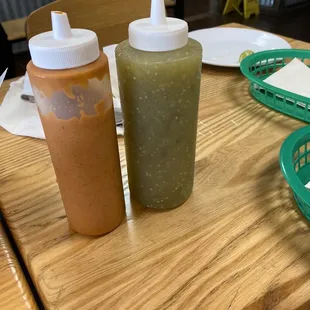 Hot and mild homemade salsas