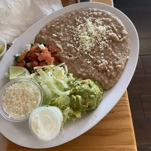Sides that came with Fajitas de Pollo