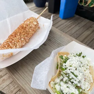 Loaded chicken taco mexican street corn
