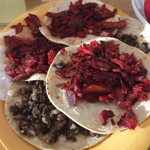 Taquitos al Pastor and Taquitos de Brisket