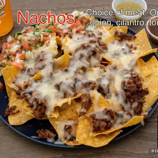 a plate of nachos
