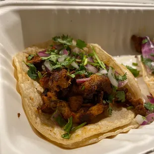 Taquitos Al pastor are very good!