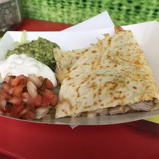 Chicken quesadilla!