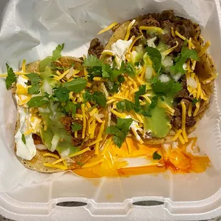 Dressed up tacos