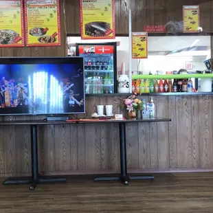 The counter where you order was very neat and clean. The girl working the counter was friendly and helpful.