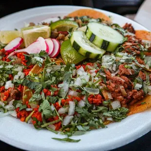 Chorizo taco Alpastor taco  Suadero taco Tripa taco