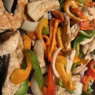 Chicken fajitas