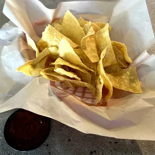 Chips and Salsa Included with Tacos and Burritos