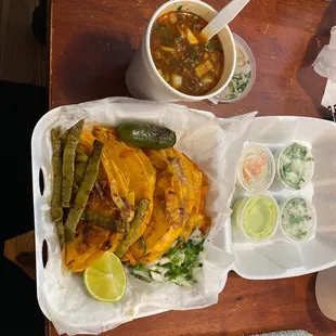 Birri tacos with consume