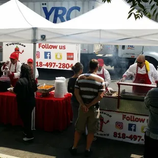 Doing tacos at costco!