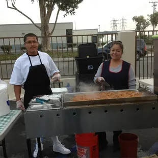 outside, sushi and sashimi