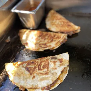 Mmmmm quesadillas freshly made