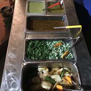 Our salsa bar
