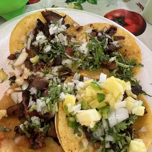 My pastor taco plate