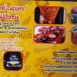 for great tacos, call these guys!