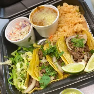 tacos and rice