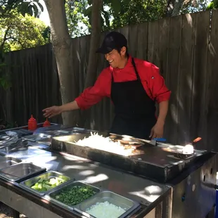 Samuel the taco guy loves what he does