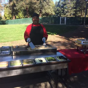 Perp work for an event at a park. Taquizas monarcas goes where you event is