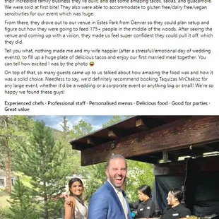 Beautiful reviews/comments like this make our hearts melt!

Thank you for trusting us with your events!

Connie &amp; Jorge