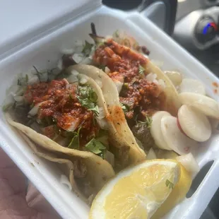 Asada tacos were delicious