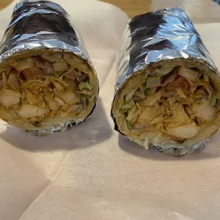 Chicken tikka roll