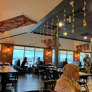 the interior of the restaurant