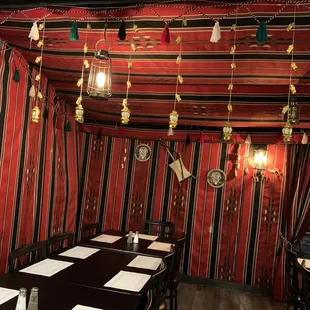 the interior of the restaurant