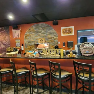 interior, pizza