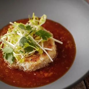 Singaporean Chili Crab Cake