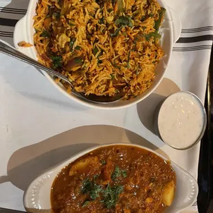 Chicken Biryani, Raita