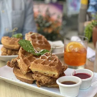 chicken &amp; waffles
