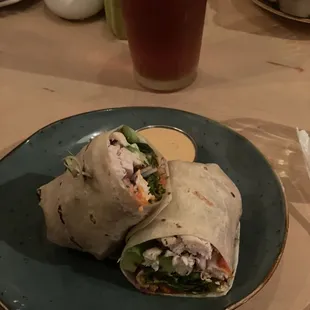 Grilled Chicken and Avocado Wrap