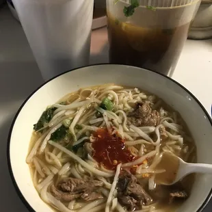 Beef Bowl Noodle Soup