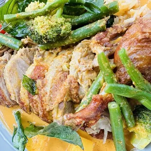 Duck Curry   has a whole side of duck