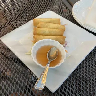 Egg Rolls with Sweet Chili Sauce