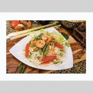 Papaya salad.  Amazing.