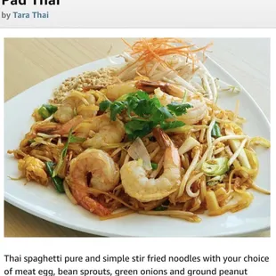 Pad Thai Noodles.