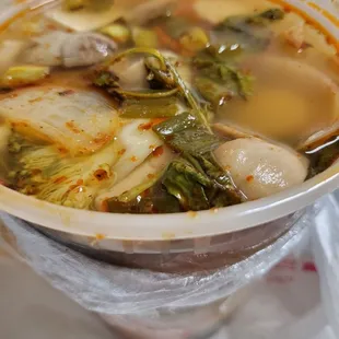 Soup fix $26.21 delivered for a busy day. The broth is too sweet