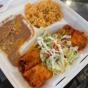 Two Enchiladas