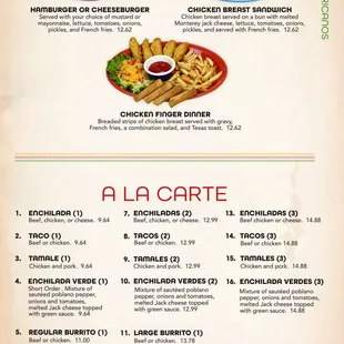 menu, pizza