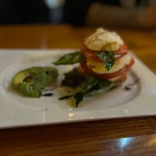 Caprese di Bufala. Loved the pesto sauce this stack of caprese was sitting on. Totally brought the caprese to a whole nutha level!