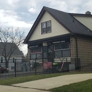 It's in a neighborhood house