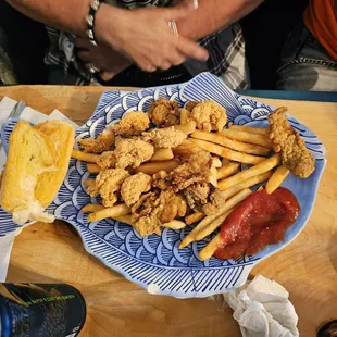 Fried fish and shrimp